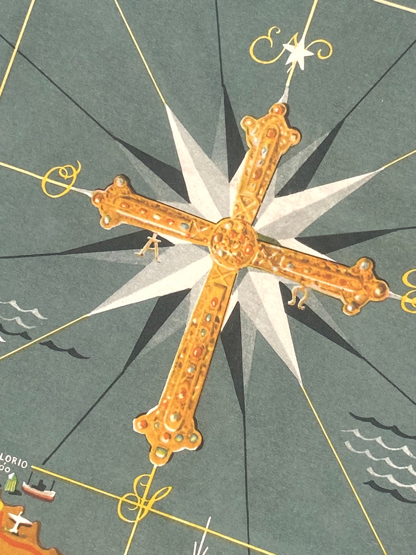 Mapa de Asturias, 1951, Luis del Fresno.